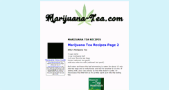 Desktop Screenshot of marijuana-tea.com